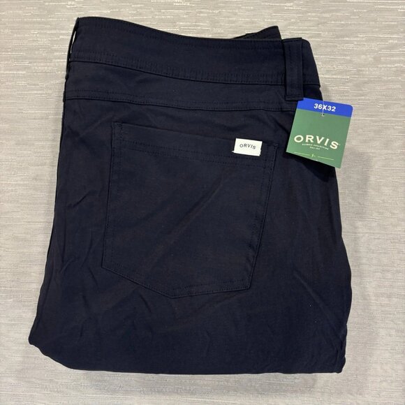 Orvis Fleece Lined Tech Pants Mens 36 x 32 Black Water Repellent Insulated - Picture 8 of 15